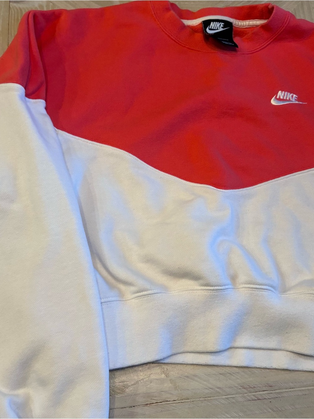 Nike Red/White Crewneck Sweatshirt Women’s M